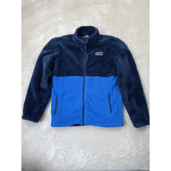 The North Face Other - The North Face Campshire Jacket Boys L Blue Fleece Sherpa Full Zip Softshell